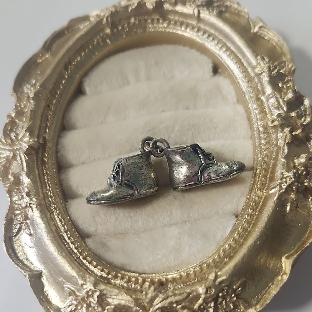 Sterling Silver Shoes Charm